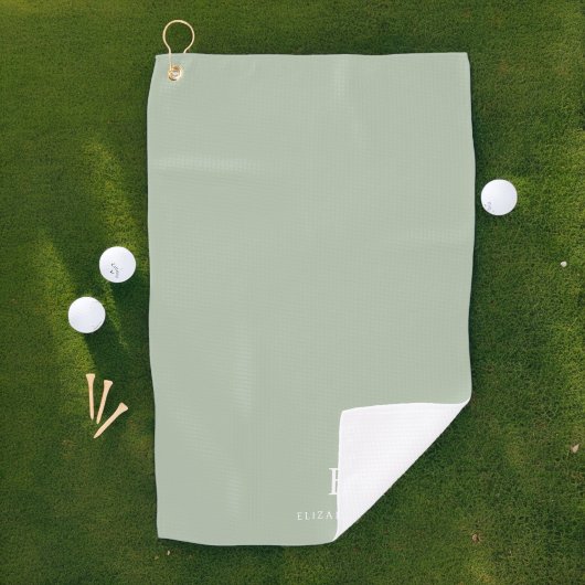 Serviette De Golf Élégant professionnel simple Monogramme minimalist