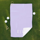 Serviette De Golf Élégant professionnel simple Monogramme minimalist