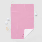 Serviette De Golf Elegant Simple Classy Modern Monogrammed Girly (En situation)