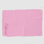 Serviette De Golf Elegant Simple Classy Modern Monogrammed Girly (Horizontal)