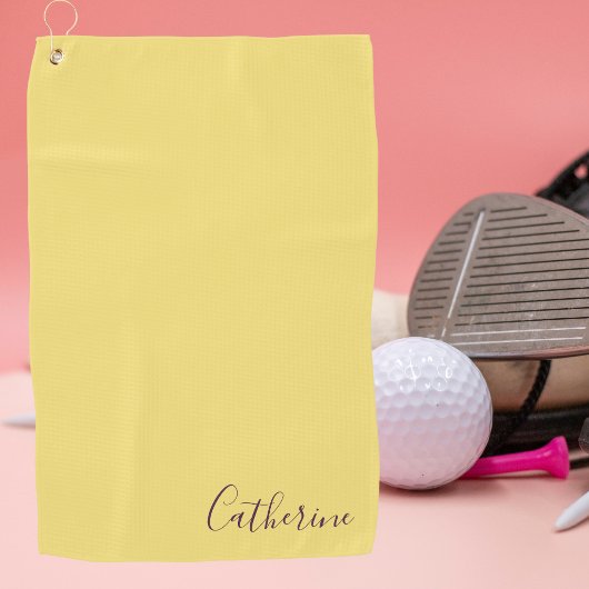 Serviette De Golf Elegant Simple Classy Modern Monogrammed Golfer