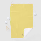Serviette De Golf Elegant Simple Classy Modern Monogrammed Golfer (En situation)