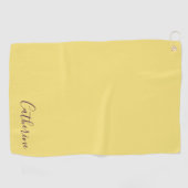 Serviette De Golf Elegant Simple Classy Modern Monogrammed Golfer (Horizontal)