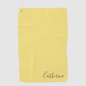Serviette De Golf Elegant Simple Classy Modern Monogrammed Golfer (Devant)