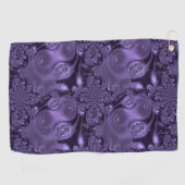 Serviette De Golf Élégante étincelle Royale Purple Liquide (Horizontal)