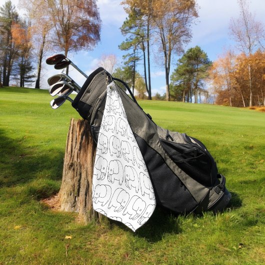 Serviette De Golf éléphants