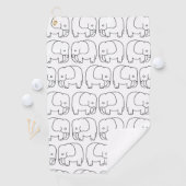 Serviette De Golf éléphants (En situation)