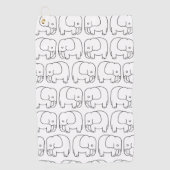 Serviette De Golf éléphants (Devant)
