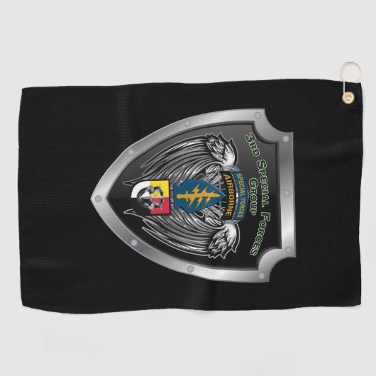 Serviette De Golf Élite 3e Groupe d'opérations spéciales aéroporté (Horizontal)