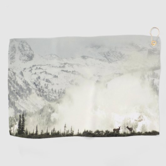 Serviette De Golf Elk at Grand Teton National Park Photographie (Horizontal)