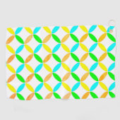 Serviette De Golf Ellipse Motif Art Abstrait (Horizontal)