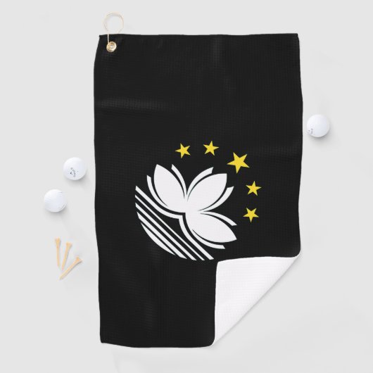 Serviette De Golf Emblème de Macao (En situation)