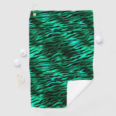 Serviette De Golf Emerald and Gold Safari Series Design 10 (En situation)