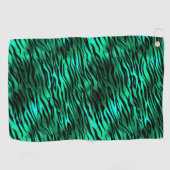 Serviette De Golf Emerald and Gold Safari Series Design 10 (Horizontal)