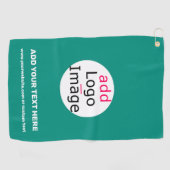 Serviette De Golf Emerald Green Business Chic Custom (Horizontal)