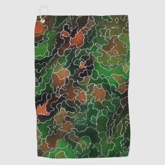 Serviette De Golf Emerald Maze (Devant)