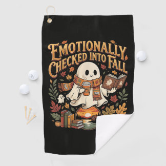 Serviette De Golf Émotionnellement admis en automne Halloween