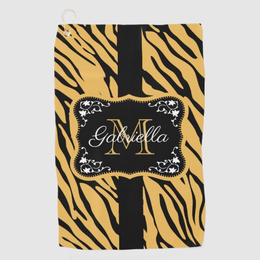 Serviette De Golf Empreinte de léopard (Devant)
