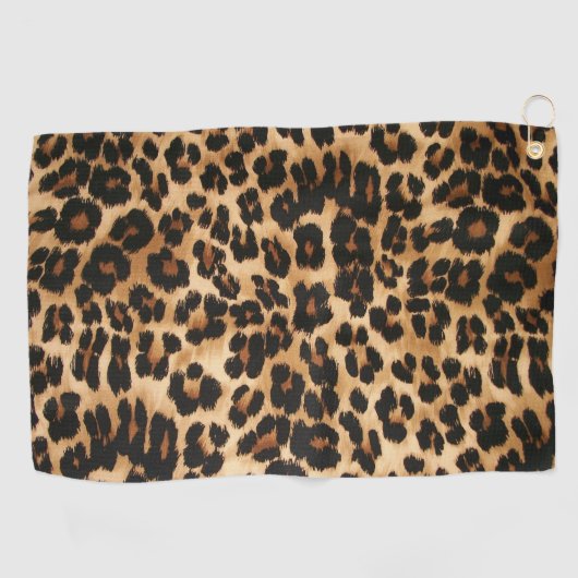 Serviette de golf Empreinte de léopard (Horizontal)