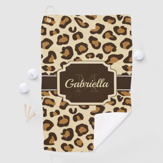 Serviette De Golf Empreinte de léopard (En situation)