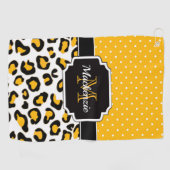 Serviette De Golf Empreinte de léopard (Horizontal)