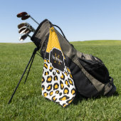Serviette De Golf Empreinte de léopard (Vert)