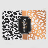 Serviette De Golf Empreinte de léopard (Horizontal)