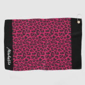 Serviette De Golf Empreinte de léopard (Horizontal)