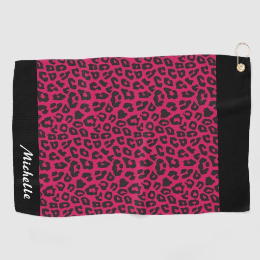 Serviette De Golf Empreinte de léopard (Horizontal)