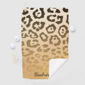 Serviette De Golf Empreinte de léopard (En situation)