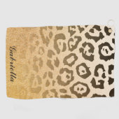 Serviette De Golf Empreinte de léopard (Horizontal)