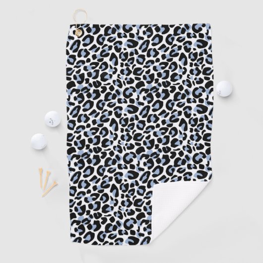 Serviette de golf Empreinte de léopard bleu (En situation)