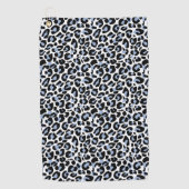 Serviette de golf Empreinte de léopard bleu (Devant)