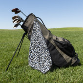 Serviette de golf Empreinte de léopard bleu (Vert)