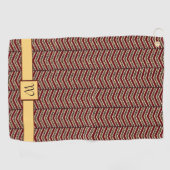 Serviette De Golf Empreinte de léopard Chevron Golf Towel (Horizontal)