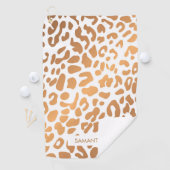 Serviette De Golf Empreinte de léopard d'or (En situation)