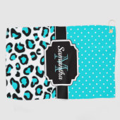 Serviette De Golf Empreinte de léopard mignon (Horizontal)