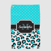 Serviette De Golf Empreinte de léopard mignon (Devant)