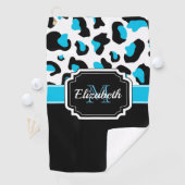 Serviette De Golf Empreinte de léopard mignon (En situation)