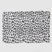 Serviette De Golf Empreinte de léopard noir et blanc (Horizontal)