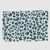Serviette De Golf Empreinte de léopard, Spots de léopard, Leopard bl (Horizontal)