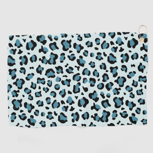Serviette De Golf Empreinte de léopard, Spots de léopard, Leopard bl (Horizontal)