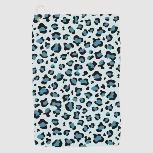 Serviette De Golf Empreinte de léopard, Spots de léopard, Leopard bl (Devant)