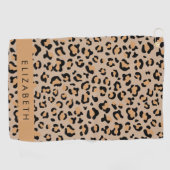 Serviette De Golf Empreinte de léopard, Spots, Leopard Brown, Votre  (Horizontal)