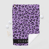 Serviette De Golf Empreinte de léopard, Spots, Leopard Violet, Votre (En situation)