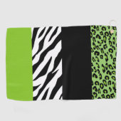 Serviette De Golf Empreinte de léopard, Zebra Print, Poster de anima (Horizontal)