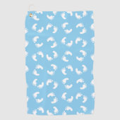 Serviette De Golf Empreintes bébé, Pied bébé, Marches, Bleu, Garçon (Devant)