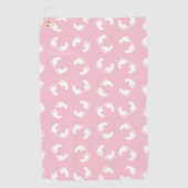 Serviette De Golf Empreintes Bébé, Pied Bébé, Marches, Fille Rose (Devant)