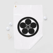 Serviette de golf en cercle de prune Umebachi (En situation)