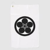 Serviette de golf en cercle de prune Umebachi (Devant)